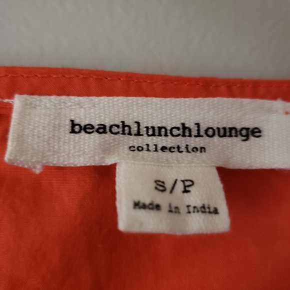 Coral Red Blouse with ruffle sleeves - Picture 3 of 3